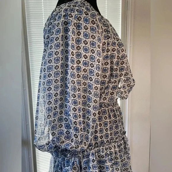 MISA LOS ANGELES Zonia Mini Dress in Blue Scorpios Tile Womens Size XS NWT - Picture 6 of 13